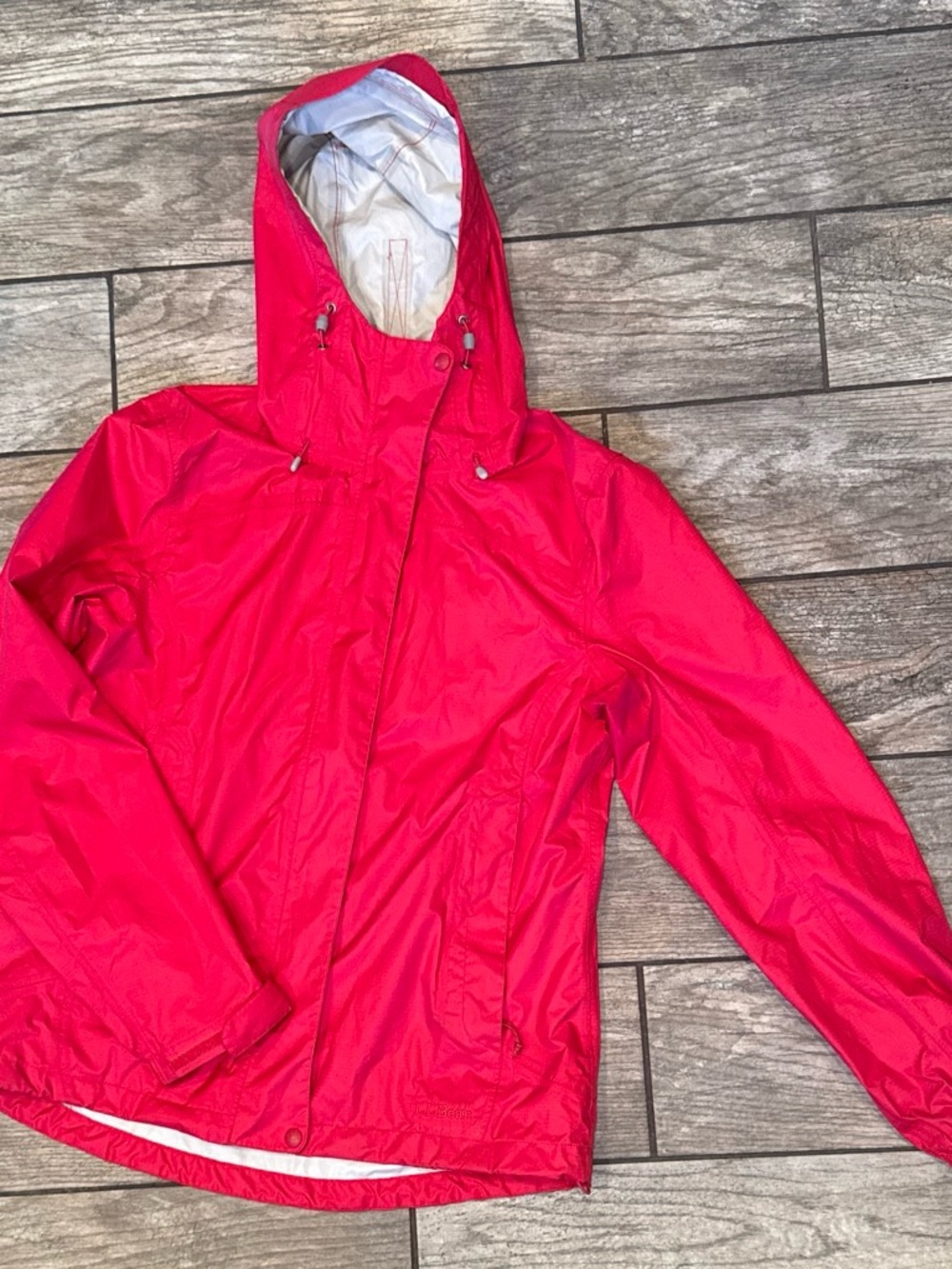 L.L. Bean Women’s Hooded Ski Jacket - Bright Red
